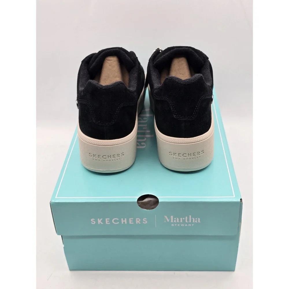 Skechers Martha Stewart Shoes Women Plateau Chic Lady Platform Black 158821 Sz 7